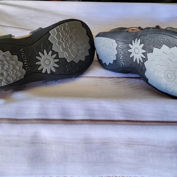 Vionic Rest Amber Backstrap Sandal Metallic Black Women's 10W NWT - Picture 7 of 7